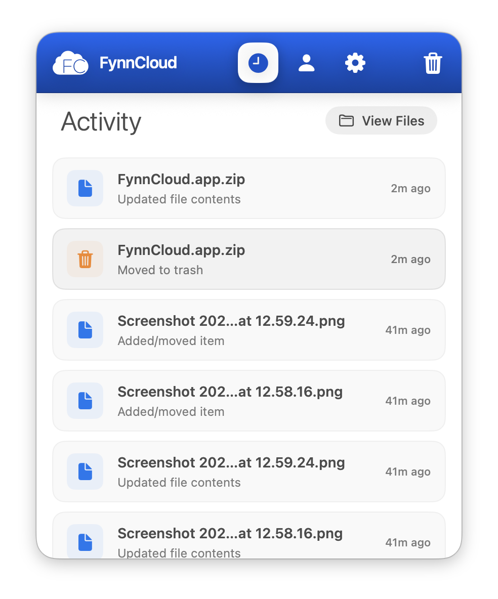 FynnCloud Delta Sync Status