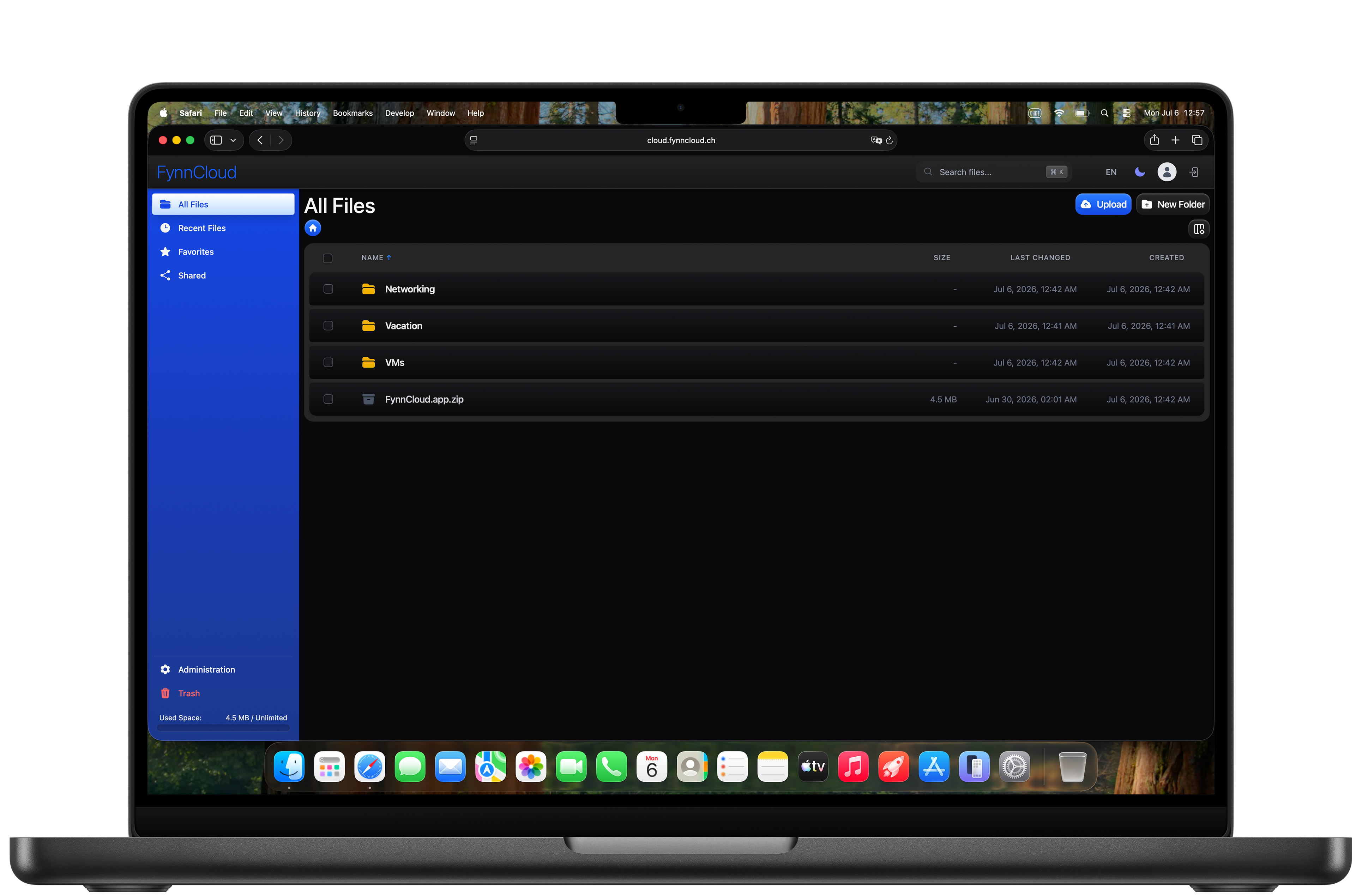 FynnCloud Finder Mockup