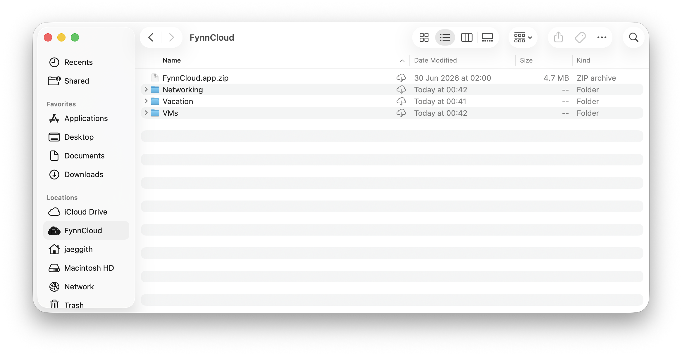 FynnCloud Finder Mockup